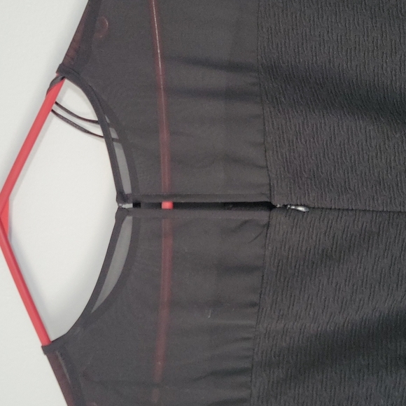 Gabby Skye Black Ballon Sleeve Sheath Dress Sz 8 - Picture 6 of 9